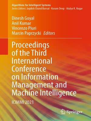 cover image of Proceedings of the Third International Conference on Information Management and Machine Intelligence